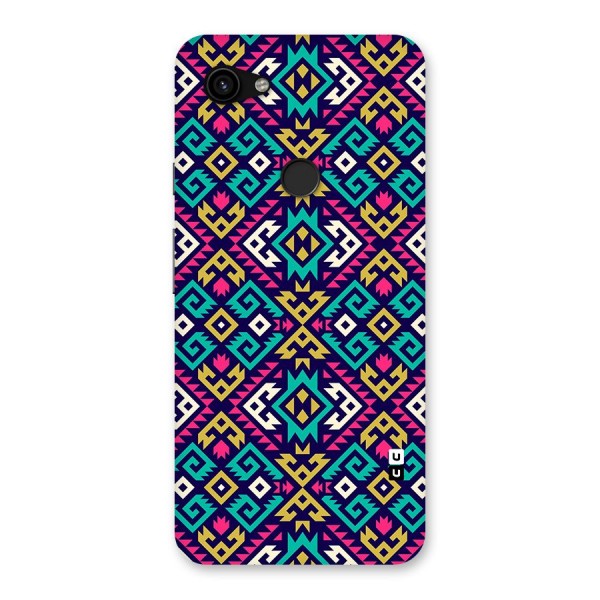 Retro Geometric Pattern Back Case for Google Pixel 3a XL