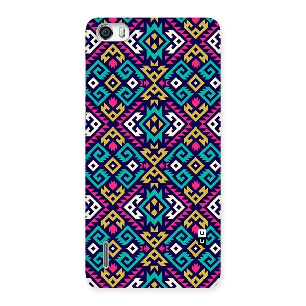 Retro Geometric Pattern Back Case for Honor 6