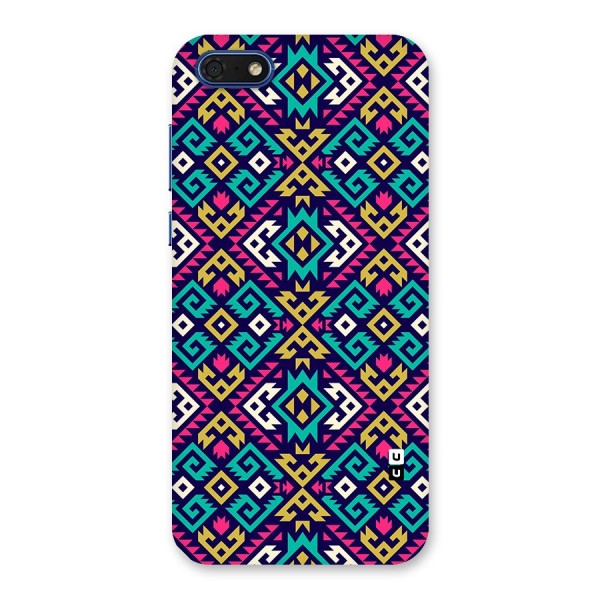 Retro Geometric Pattern Back Case for Honor 7s