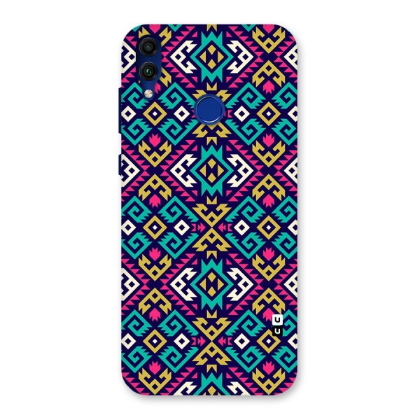 Retro Geometric Pattern Back Case for Honor 8C