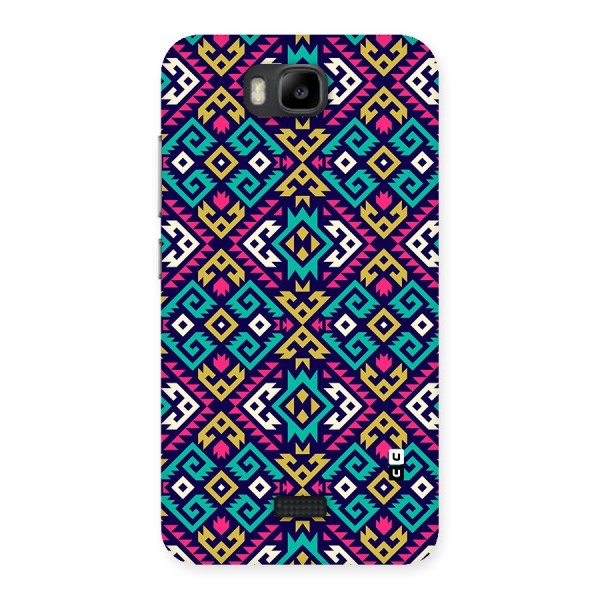 Retro Geometric Pattern Back Case for Honor Bee