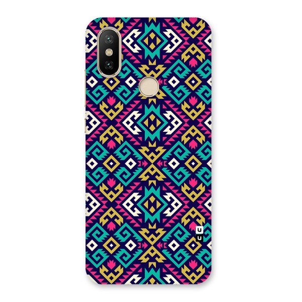 Retro Geometric Pattern Back Case for Mi A2