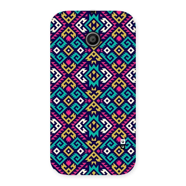 Retro Geometric Pattern Back Case for Moto E