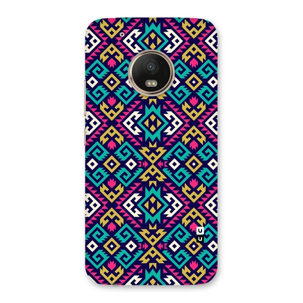 Retro Geometric Pattern Back Case for Moto G5 Plus