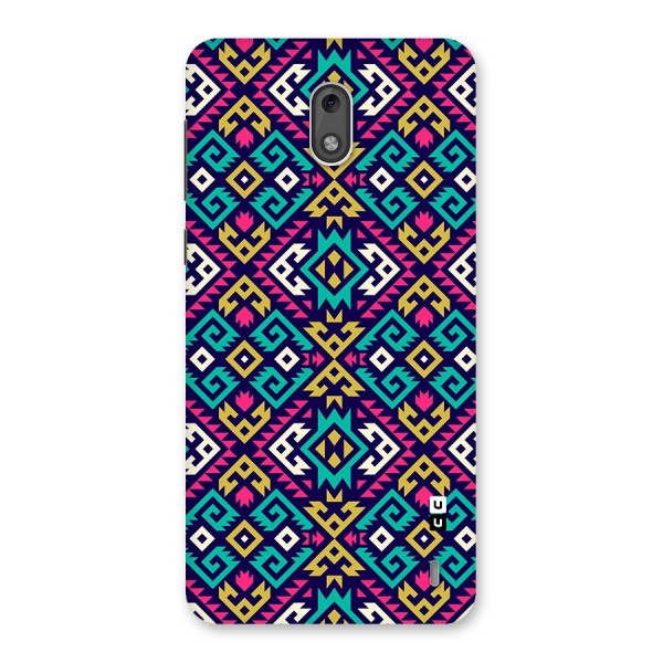 Retro Geometric Pattern Back Case for Nokia 2