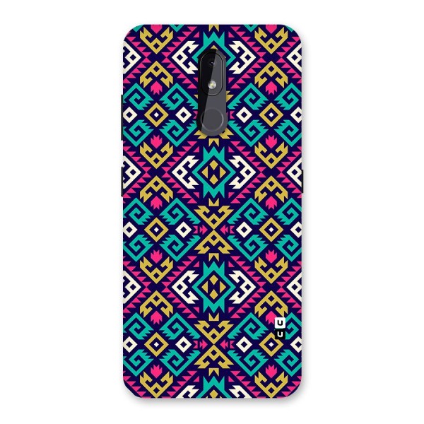 Retro Geometric Pattern Back Case for Nokia 3.2