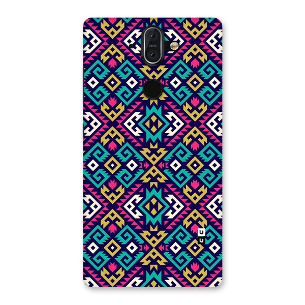 Retro Geometric Pattern Back Case for Nokia 8 Sirocco