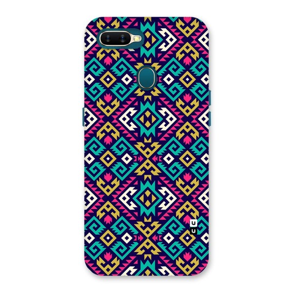 Retro Geometric Pattern Back Case for Oppo A11k