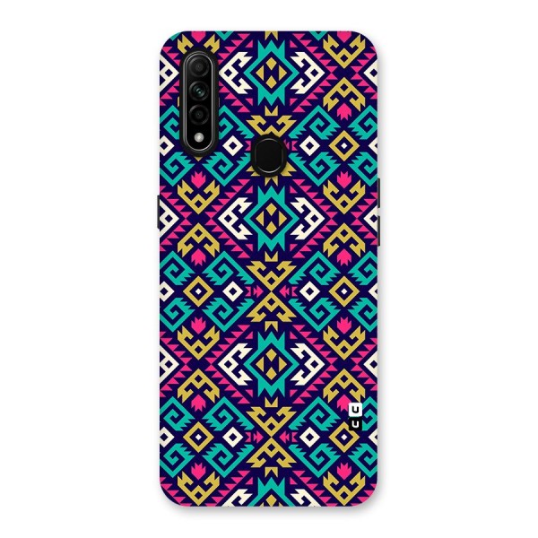 Retro Geometric Pattern Back Case for Oppo A31