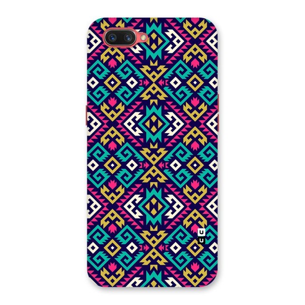 Retro Geometric Pattern Back Case for Oppo A3s