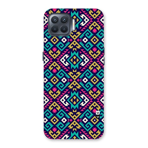 Retro Geometric Pattern Back Case for Oppo F17 Pro