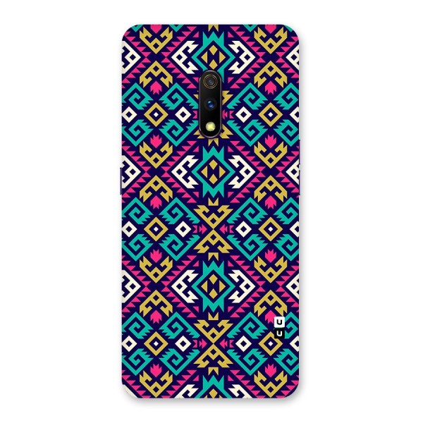 Retro Geometric Pattern Back Case for Realme X