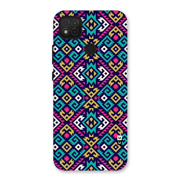 Retro Geometric Pattern Back Case for Redmi 9