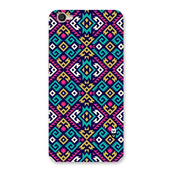 Retro Geometric Pattern Back Case for Vivo Y55