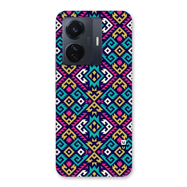 Retro Geometric Pattern Back Case for Vivo iQOO Z6 Pro