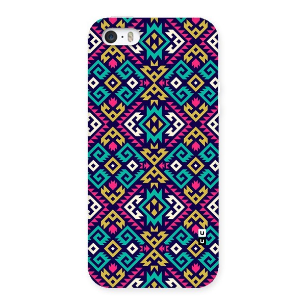 Retro Geometric Pattern Back Case for iPhone 5 5s