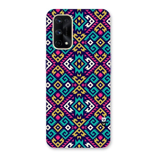 Retro Geometric Pattern Glass Back Case for Realme X7 Pro