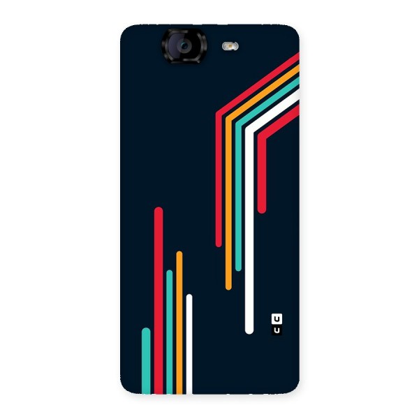 Retro Lines Minimal Stripes Back Case for Canvas Knight A350