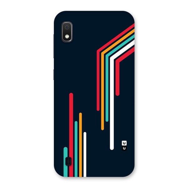 Retro Lines Minimal Stripes Back Case for Galaxy A10