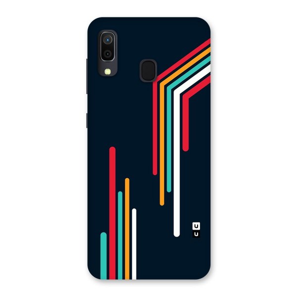 Retro Lines Minimal Stripes Back Case for Galaxy A20