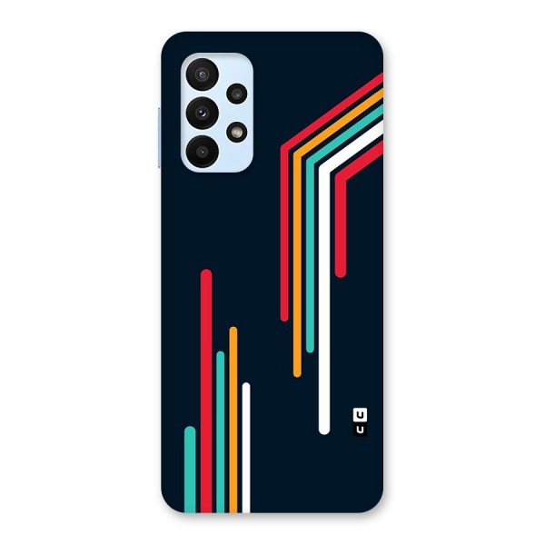 Retro Lines Minimal Stripes Back Case for Galaxy A23