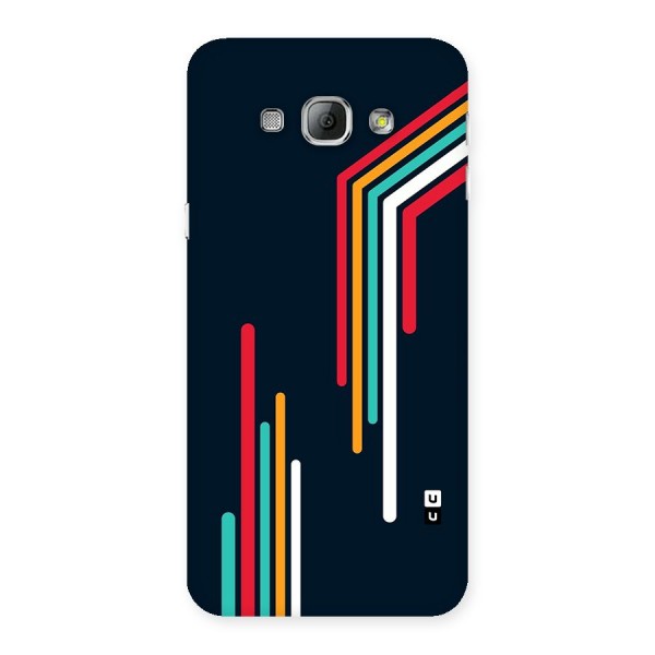 Retro Lines Minimal Stripes Back Case for Galaxy A8