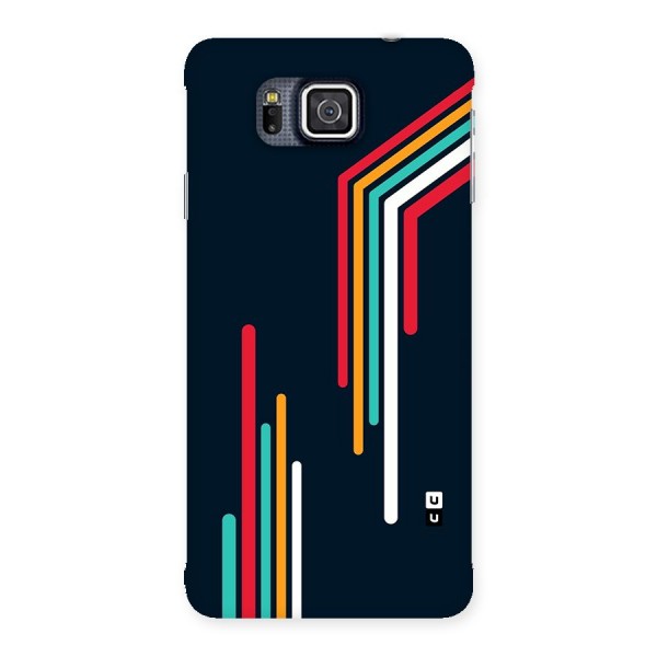 Retro Lines Minimal Stripes Back Case for Galaxy Alpha