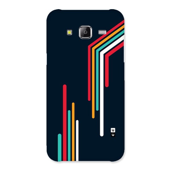 Retro Lines Minimal Stripes Back Case for Galaxy J5