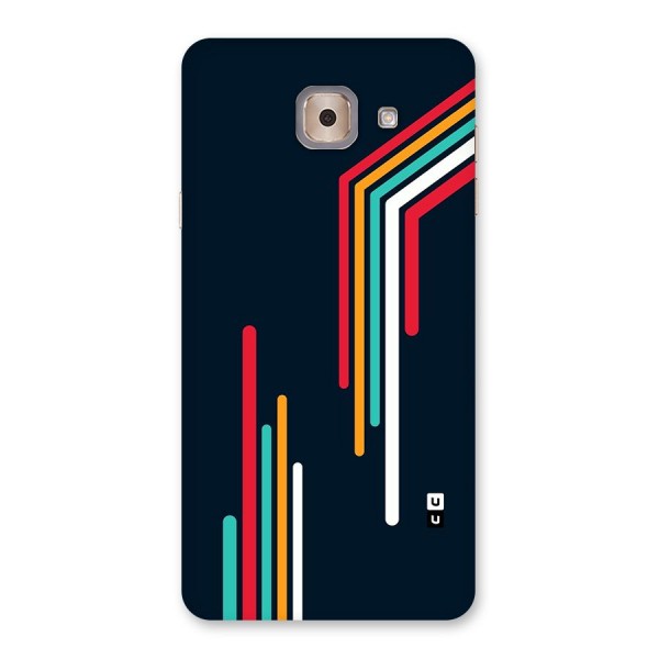 Retro Lines Minimal Stripes Back Case for Galaxy J7 Max