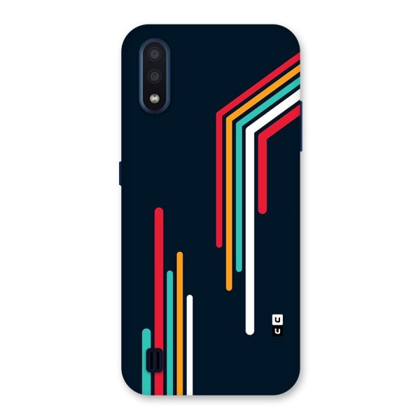 Retro Lines Minimal Stripes Back Case for Galaxy M01