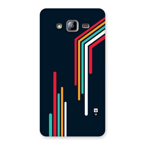 Retro Lines Minimal Stripes Back Case for Galaxy On5