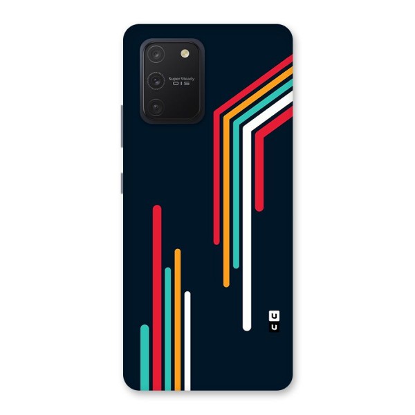 Retro Lines Minimal Stripes Back Case for Galaxy S10 Lite