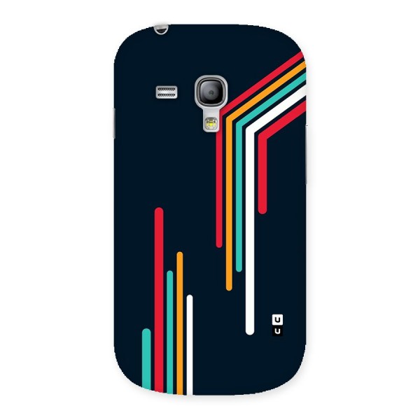 Retro Lines Minimal Stripes Back Case for Galaxy S3 Mini