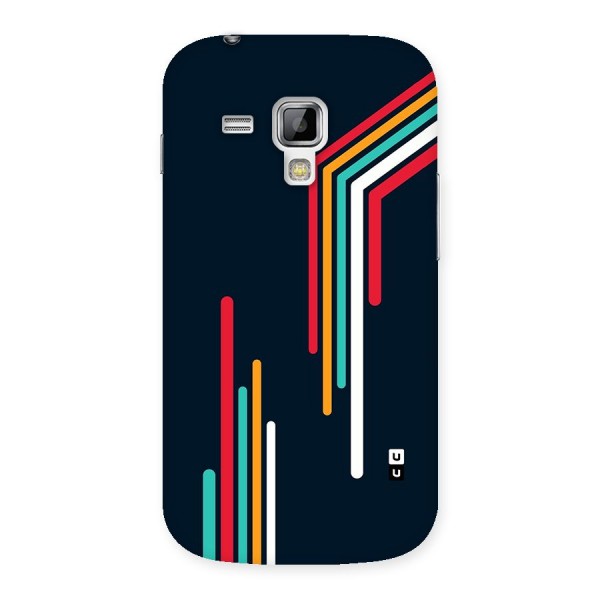 Retro Lines Minimal Stripes Back Case for Galaxy S Duos