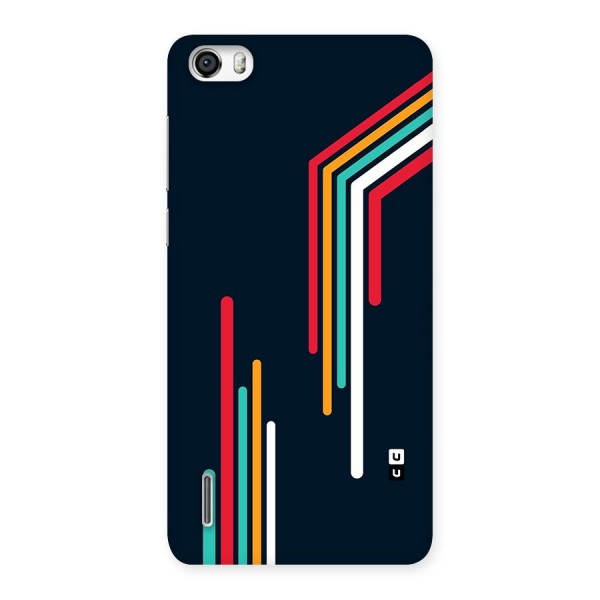 Retro Lines Minimal Stripes Back Case for Honor 6