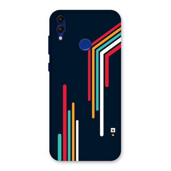 Retro Lines Minimal Stripes Back Case for Honor 8C