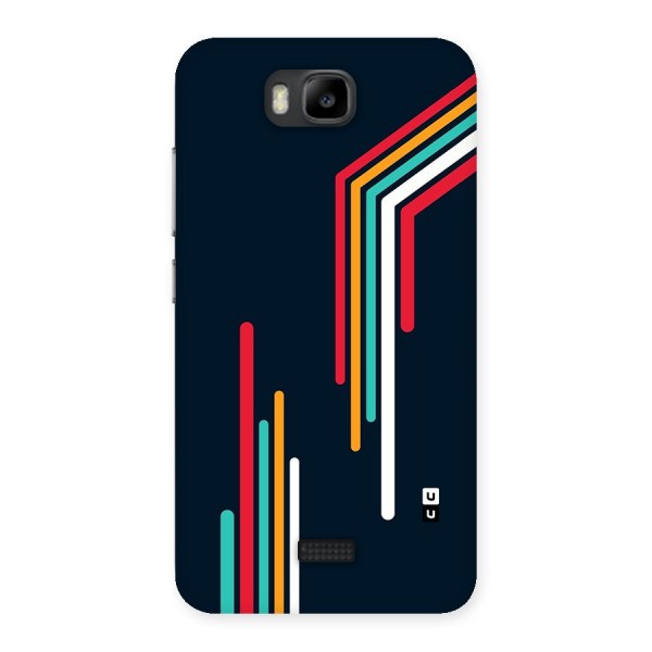 Retro Lines Minimal Stripes Back Case for Honor Bee