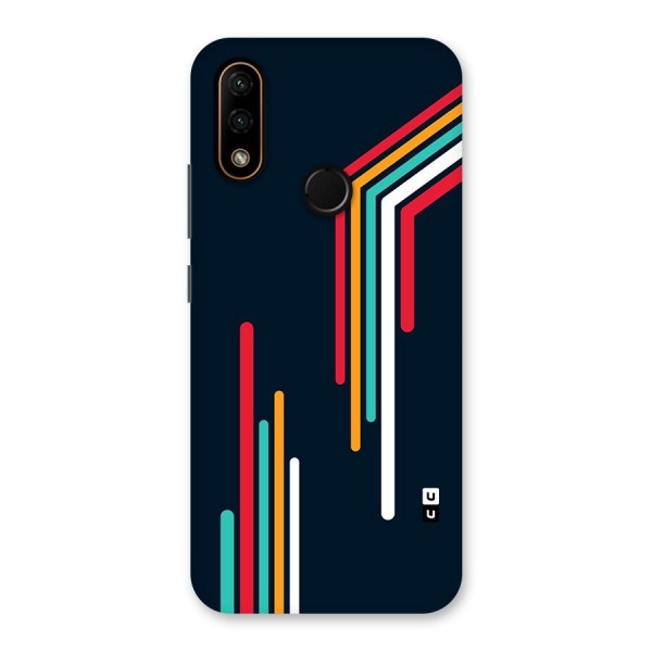 Retro Lines Minimal Stripes Back Case for Lenovo A6 Note