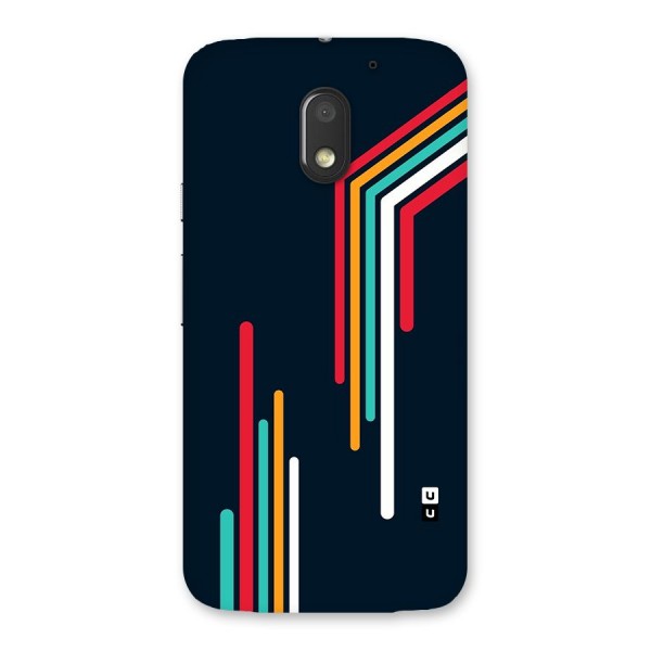 Retro Lines Minimal Stripes Back Case for Moto E3 Power