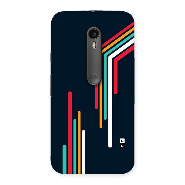 Retro Lines Minimal Stripes Back Case for Moto G3