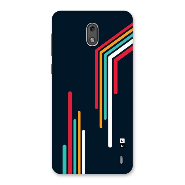 Retro Lines Minimal Stripes Back Case for Nokia 2