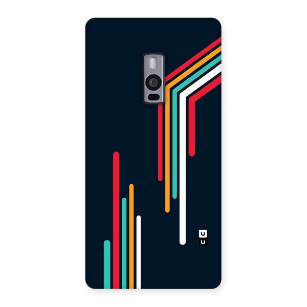 Retro Lines Minimal Stripes Back Case for OnePlus 2