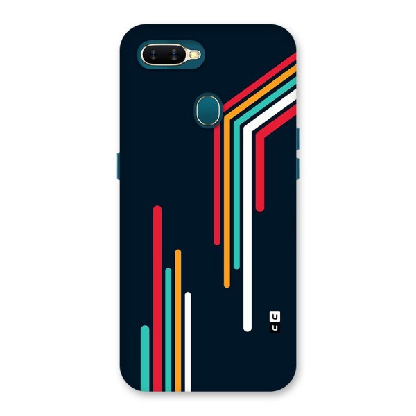 Retro Lines Minimal Stripes Back Case for Oppo A11k