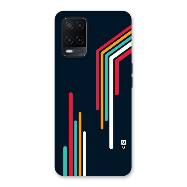 Retro Lines Minimal Stripes Back Case for Oppo A54