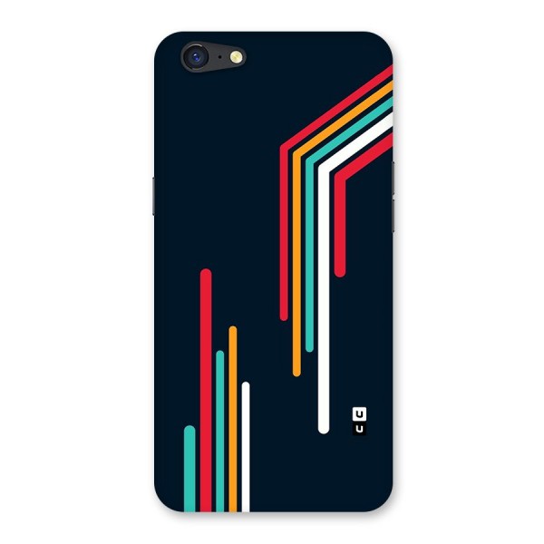 Retro Lines Minimal Stripes Back Case for Oppo A71