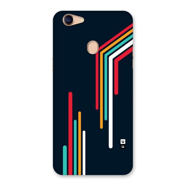 Retro Lines Minimal Stripes Back Case for Oppo F5