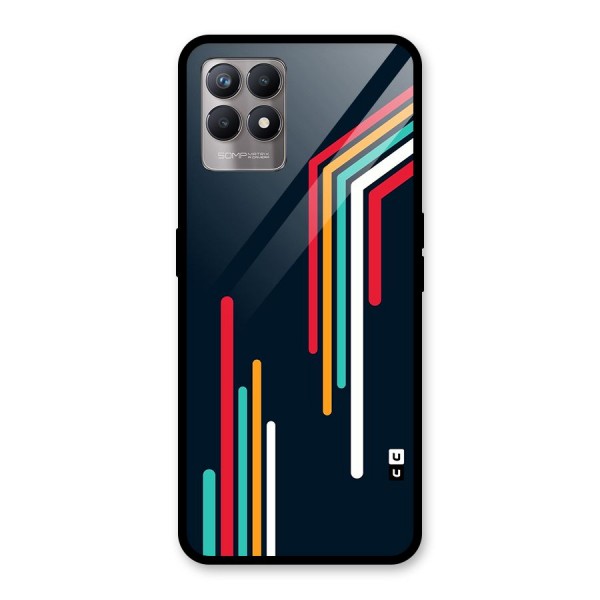 Retro Lines Minimal Stripes Back Case for Realme 8i