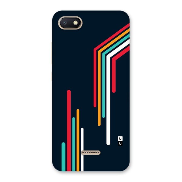 Retro Lines Minimal Stripes Back Case for Redmi 6A