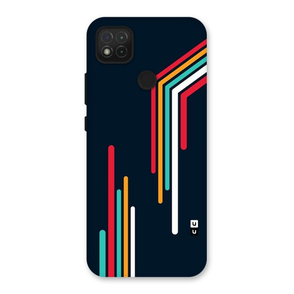 Retro Lines Minimal Stripes Back Case for Redmi 9