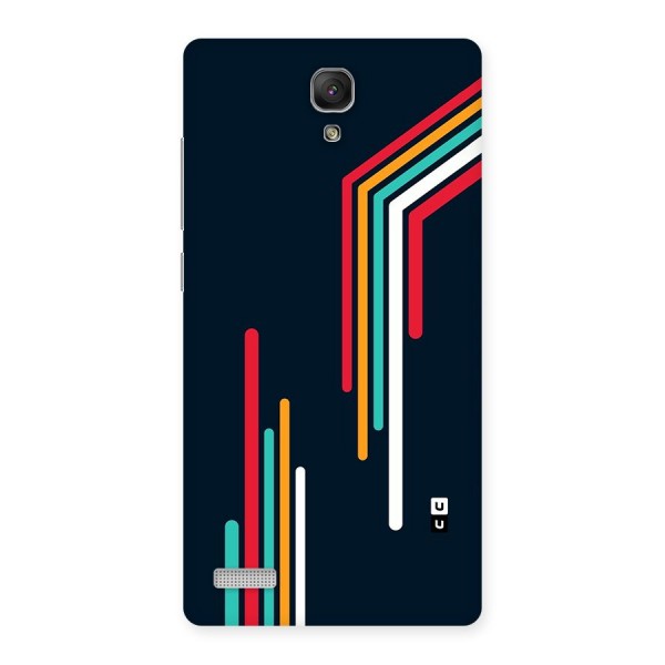 Retro Lines Minimal Stripes Back Case for Redmi Note